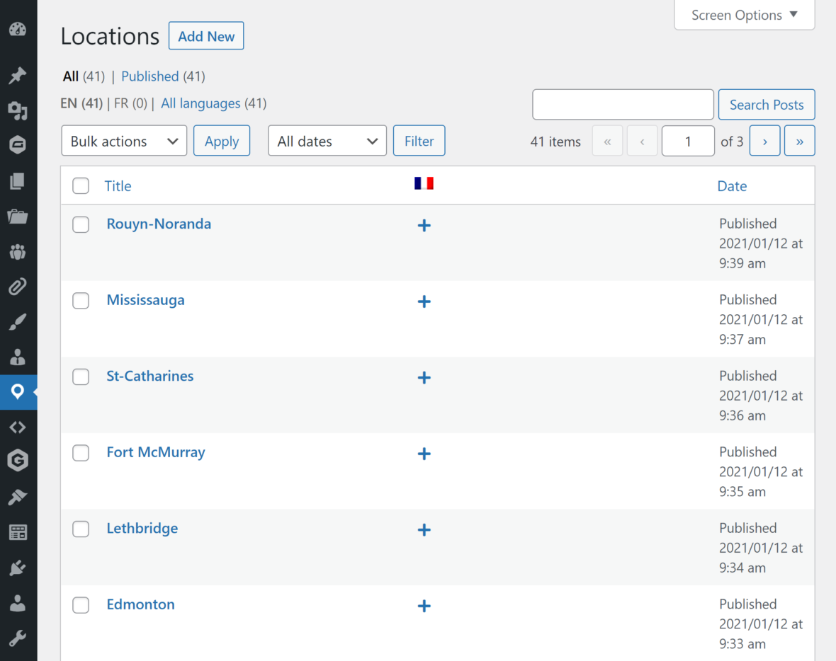 Locations for Microage admina