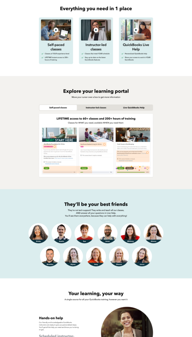 Landing page with a bold headline and call-to-action for users to start earning CEU certifications.