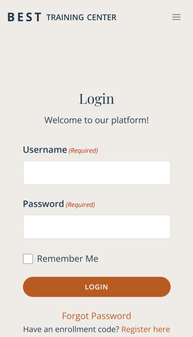  A minimalist mobile login page ensuring secure access with a clear design for ease of use.
