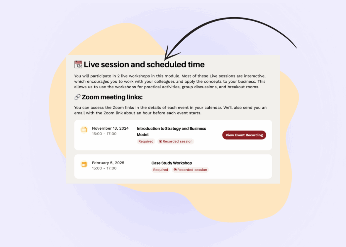 Embedding events into Wordpress